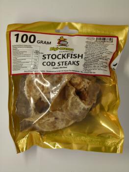 Bigi Mama Stockfish Cod Steaks ( Gadus Morhua) Nettogewicht 100g